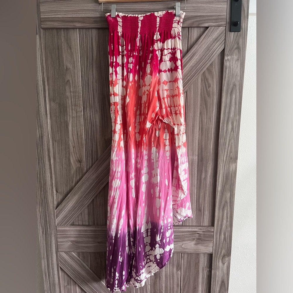 Young Fabulous & Broke Pink and Purple High Low Skirt